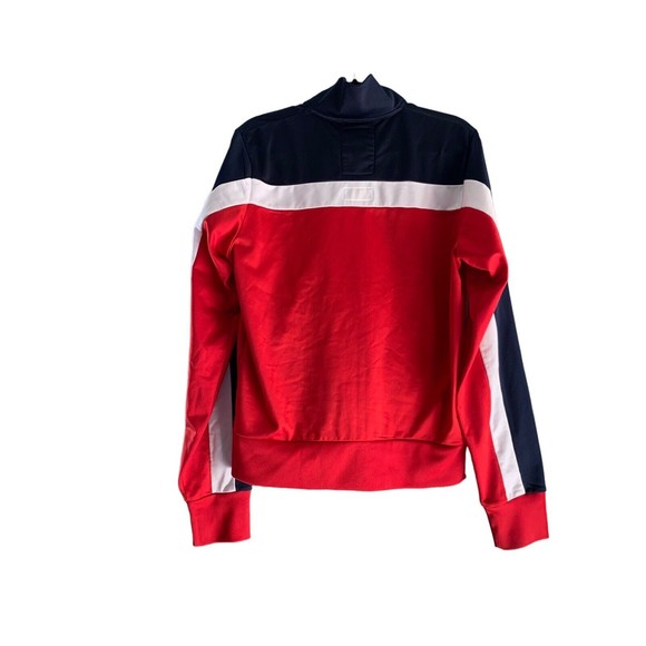 Vintage Abercrombie & Fitch Full Zip Track Jacket Mens Size Red Blue Large Y2K - Picture 2 of 14